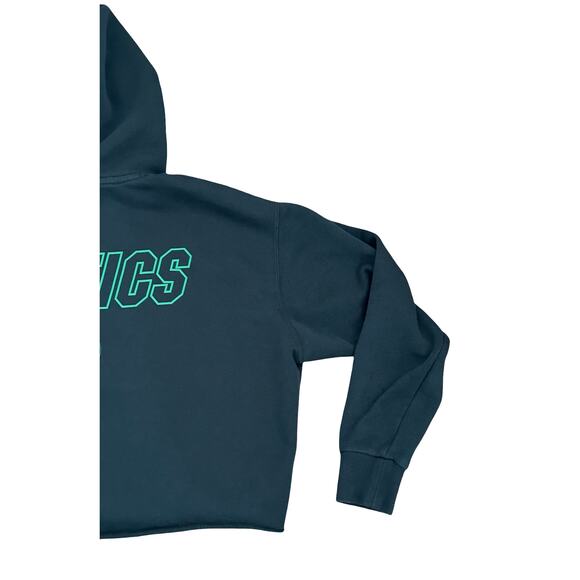 Nike Celtics Women’s Black Cropped Hoodie Sz M Sportswear Sporty Streetwear NBA - Picture 7 of 11